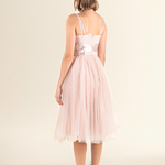 Blush Corset Lace Midi Dress