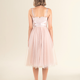 Blush Corset Lace Midi Dress