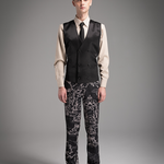 Printed Vest & Trousers Ensemble