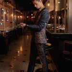 Baroque Accent Pinstripe Suit
