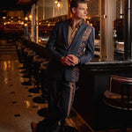 Baroque Accent Pinstripe Suit