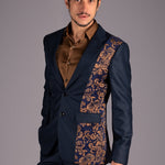 Baroque Accent Pinstripe Suit
