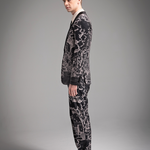 Full Printed Hand Sketch Graphic Men Suit Jacket