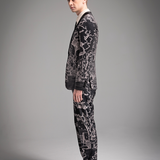 Full Printed Hand Sketch Graphic Men Suit Jacket