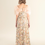 Golden Blossom Tulle Gown