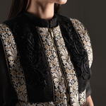 Sequin Embellished Peplum Pencil Dress - Midnight Black