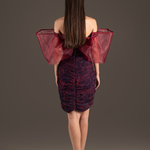 Bow Lace Cutout Mini Dress - Rouge Romance