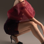 Bow Lace Cutout Mini Dress - Rouge Romance