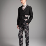 Contemporary Classic Printed Asymmetrical Suit