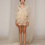 Voluminous Ruffle Playsuit