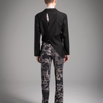 Contemporary Classic Printed Asymmetrical Suit