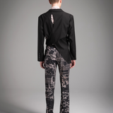 Contemporary Classic Printed Asymmetrical Suit