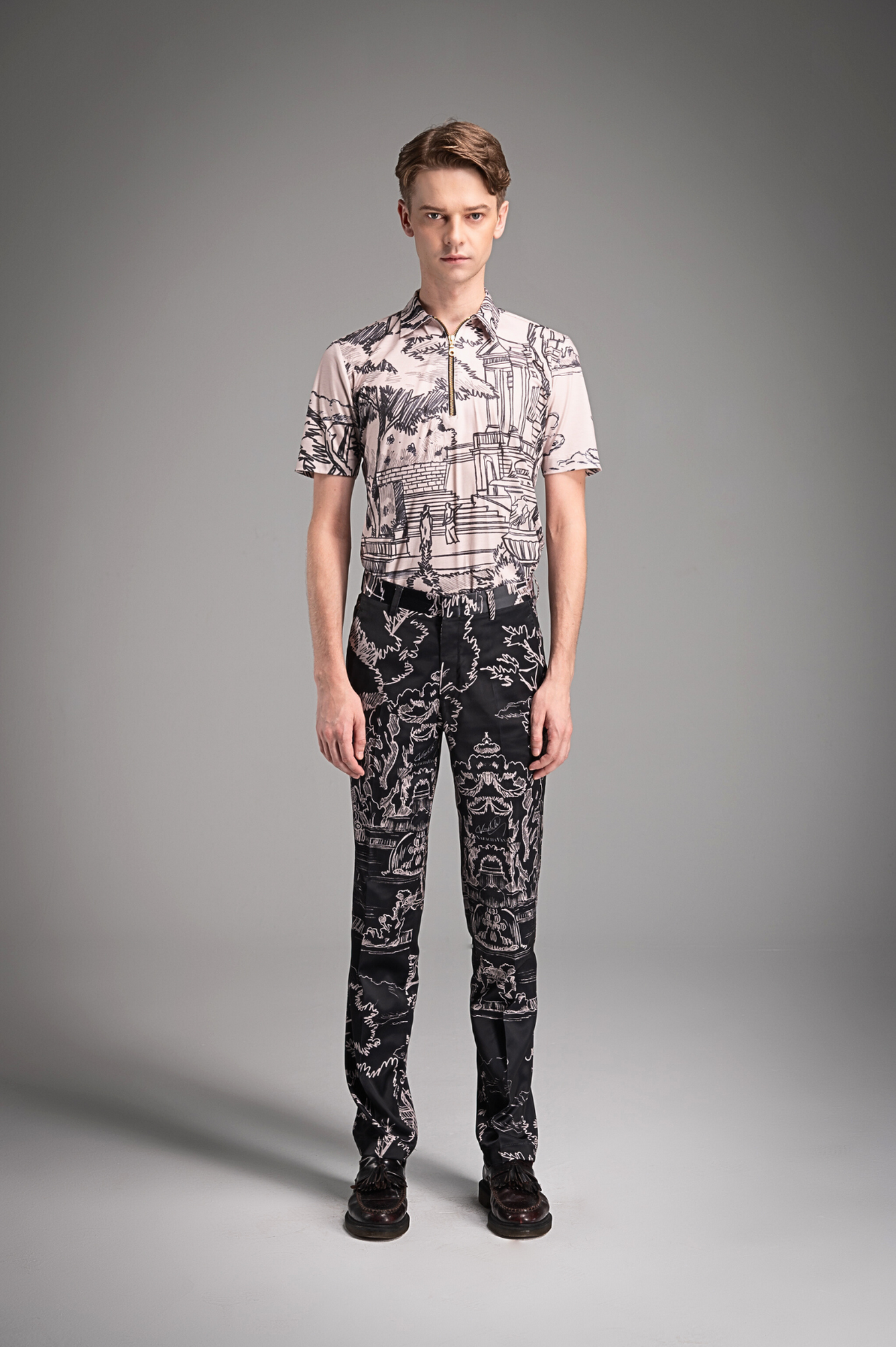 Mystique Iconic Print Short-Sleeved Shirt