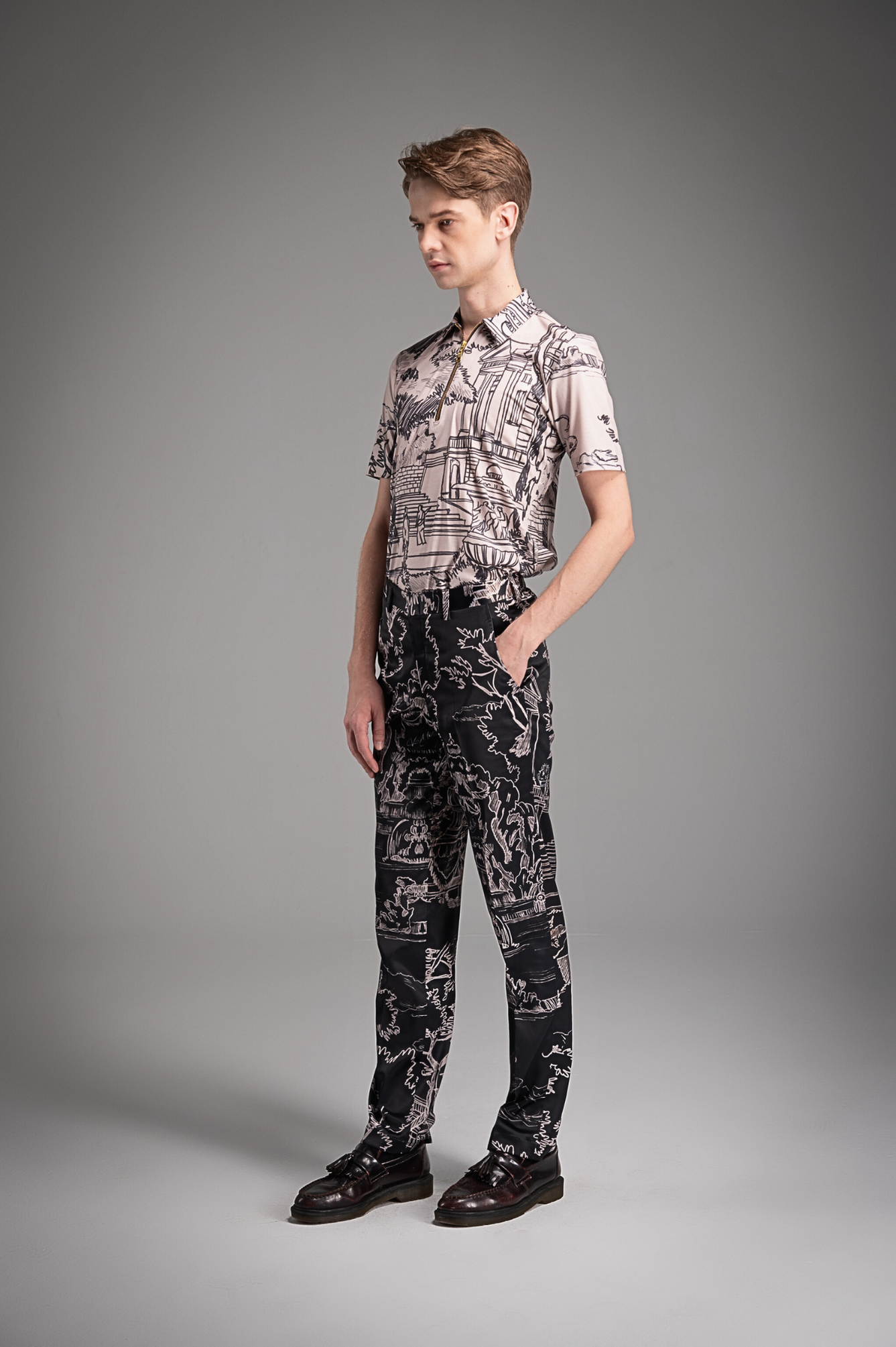 Mystique Iconic Print Short-Sleeved Shirt