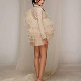 Voluminous Ruffle Playsuit