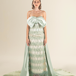 Mint Elegance Embellished Gown
