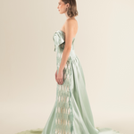 Mint Elegance Embellished Gown