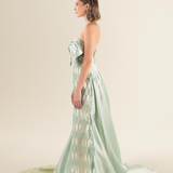 Mint Elegance Embellished Gown