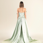Mint Elegance Embellished Gown