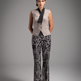 Tailored Vest and Icon Print Trousers