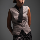 Tailored Vest and Icon Print Trousers
