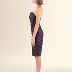 Majestic Amethyst Sequin Midi Dress