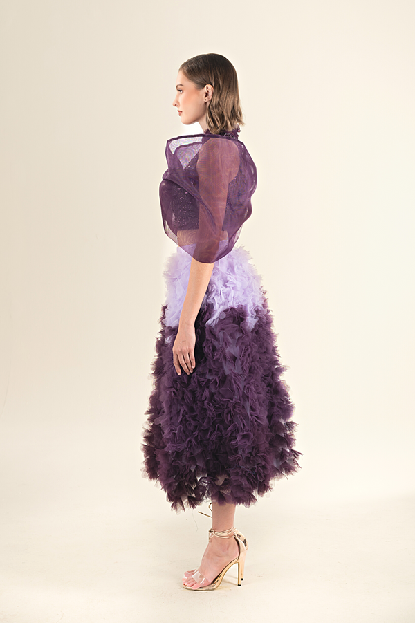 Lavender Luxe Textured Dress