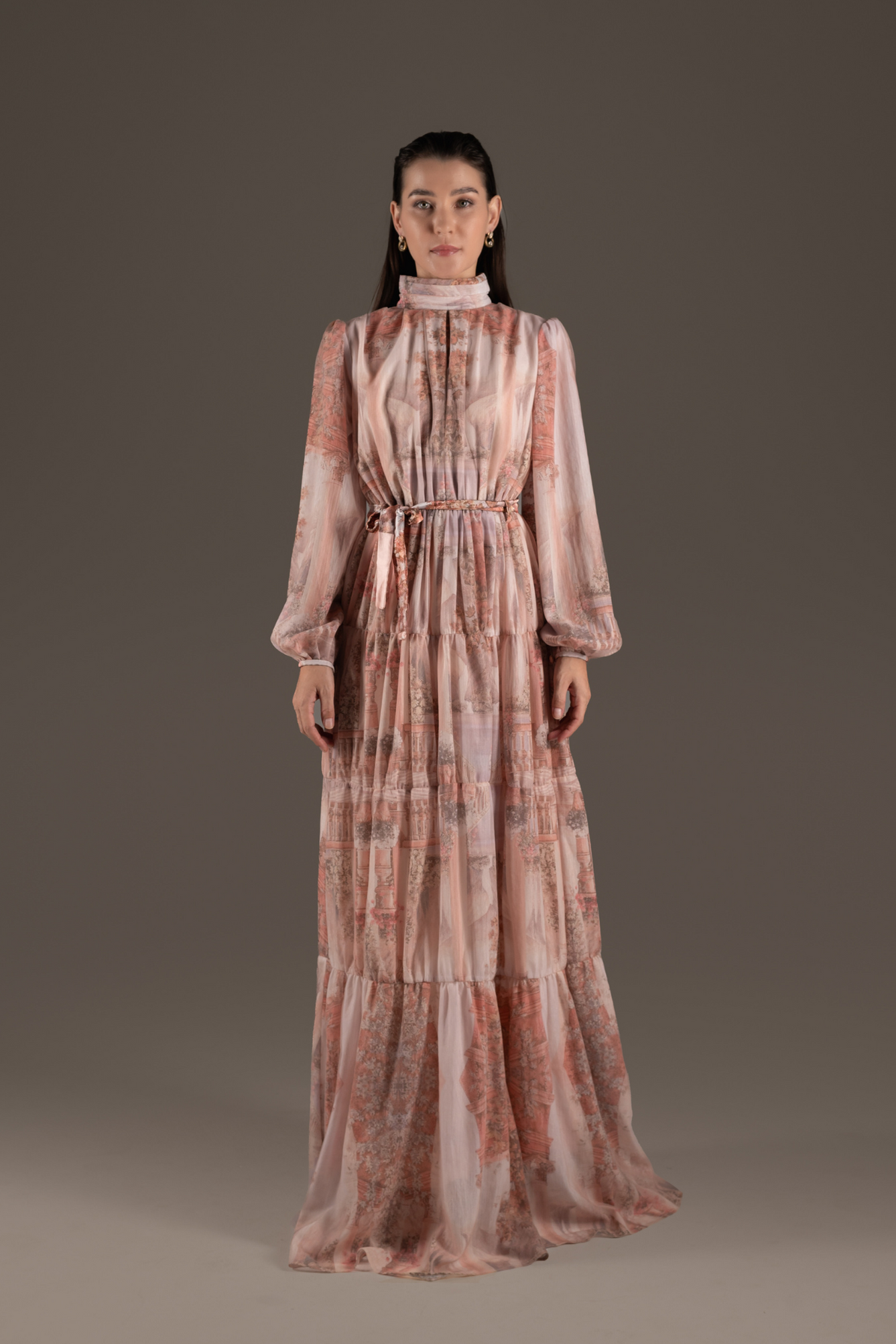 Blush Harmony Layered Gown