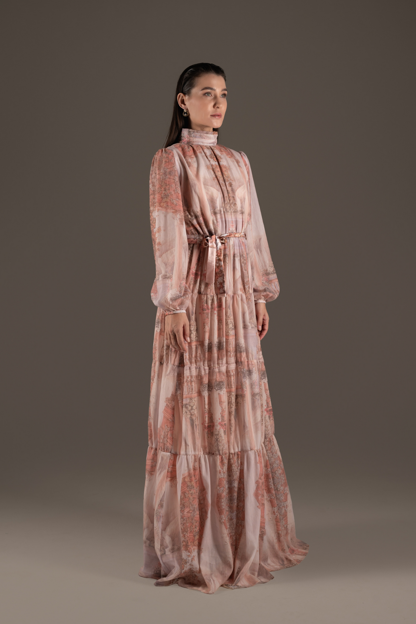 Blush Harmony Layered Gown