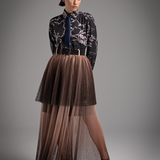 Aurora Tulle Contrast Maxi Skirt