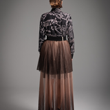 Aurora Tulle Contrast Maxi Skirt