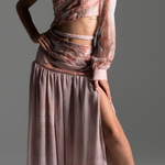 Rose One-Shoulder Grecian Gown