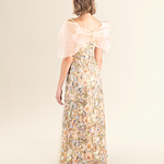 Golden Blossom Tulle Gown