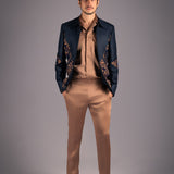 Gilded Urbanity Jacket and Trousers Ensemble