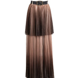 Aurora Tulle Contrast Maxi Skirt