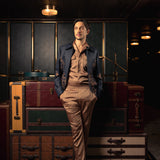 Gilded Urbanity Jacket and Trousers Ensemble