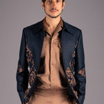 Gilded Urbanity Jacket and Trousers Ensemble