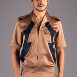 Metropolitan Chic Dual-Tone Shirt