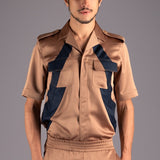 Metropolitan Chic Dual-Tone Shirt