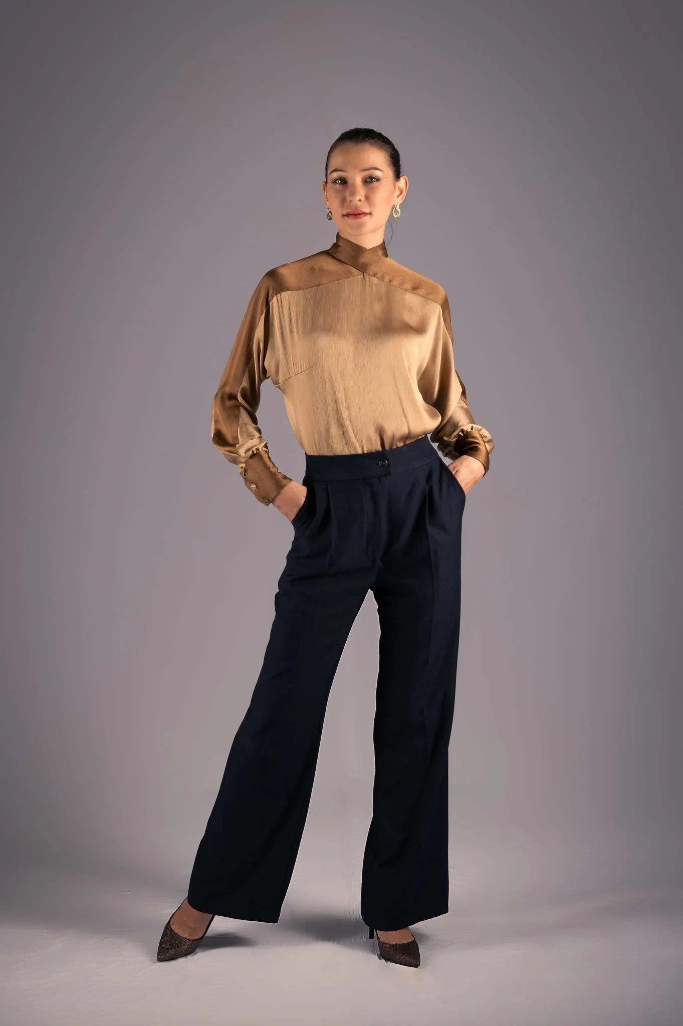 Cross Neck Blouse